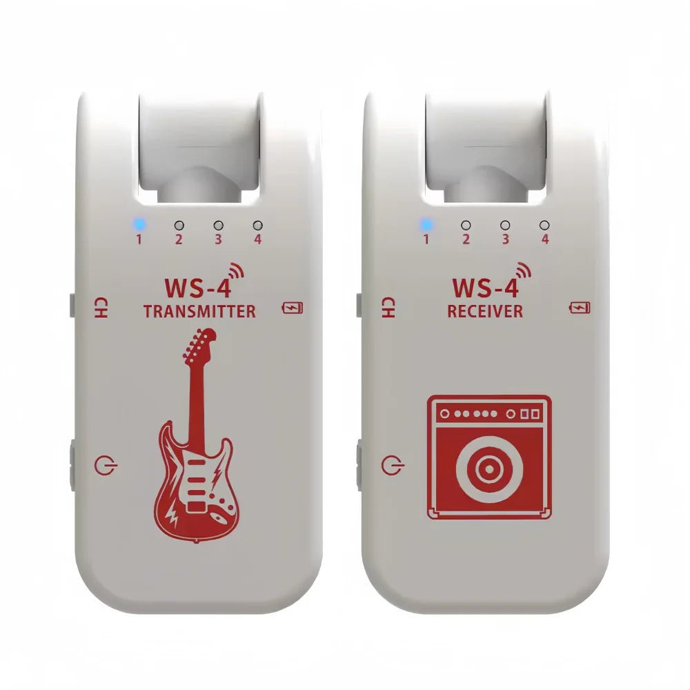 2.4G Wireless Guitar System - Rechargeable Guitar Transmitter & Receiver for Electric Guitar & Bass, Plug & Play, Low Latency - Shubert Online Store