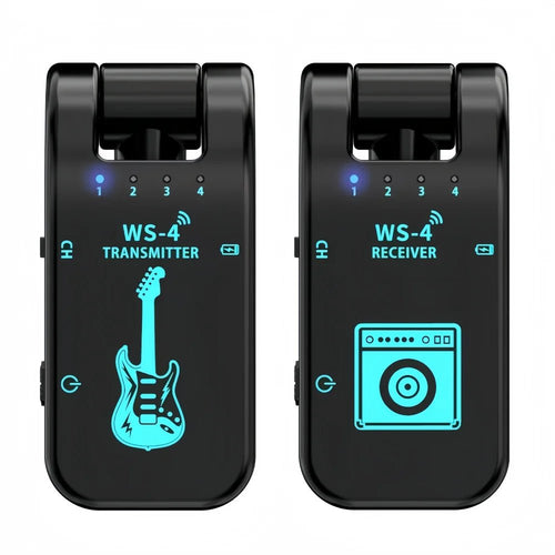 2.4G Wireless Guitar System - Rechargeable Guitar Transmitter & Receiver for Electric Guitar & Bass, Plug & Play, Low Latency - Shubert Online Store