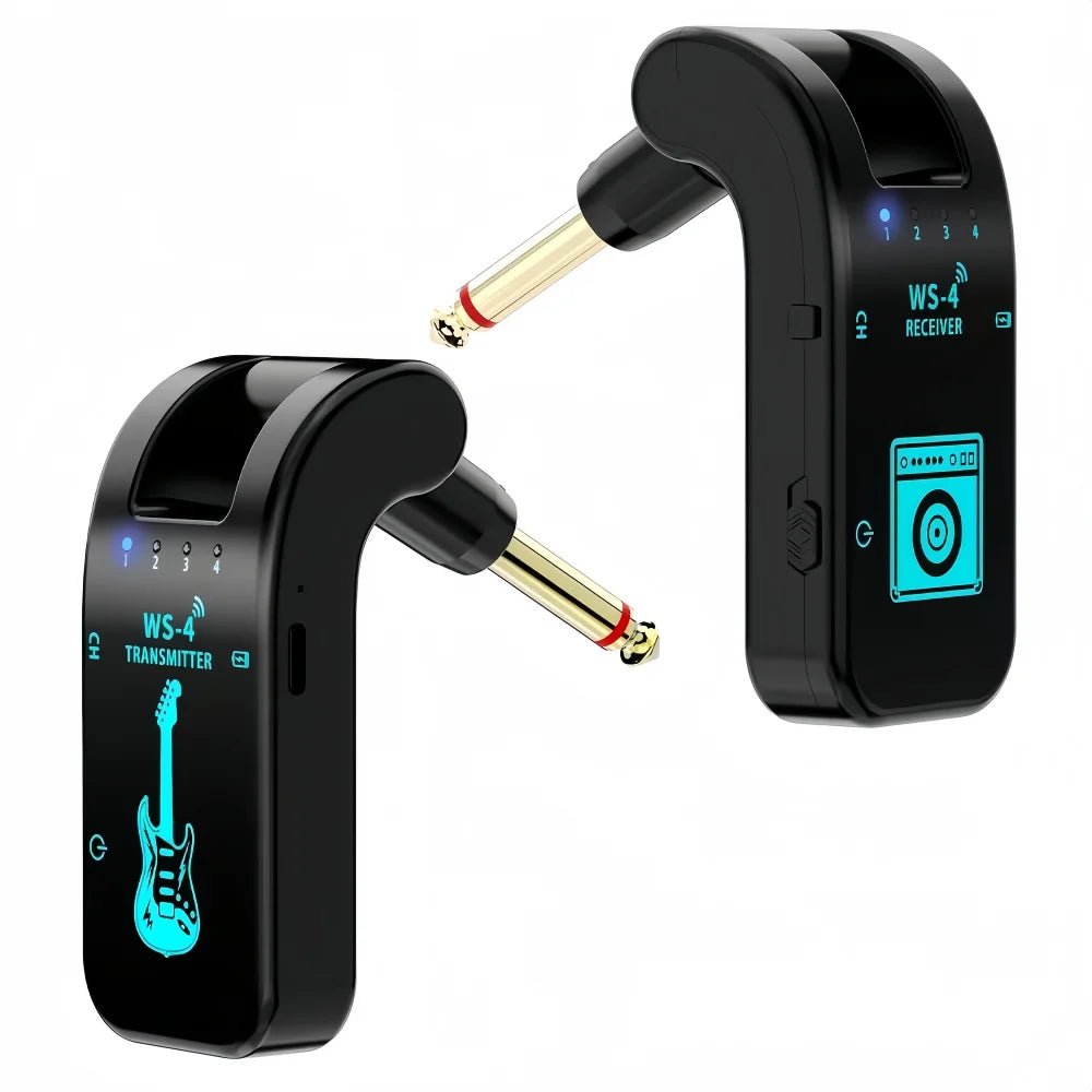 2.4G Wireless Guitar System - Rechargeable Guitar Transmitter & Receiver for Electric Guitar & Bass, Plug & Play, Low Latency - Shubert Online Store