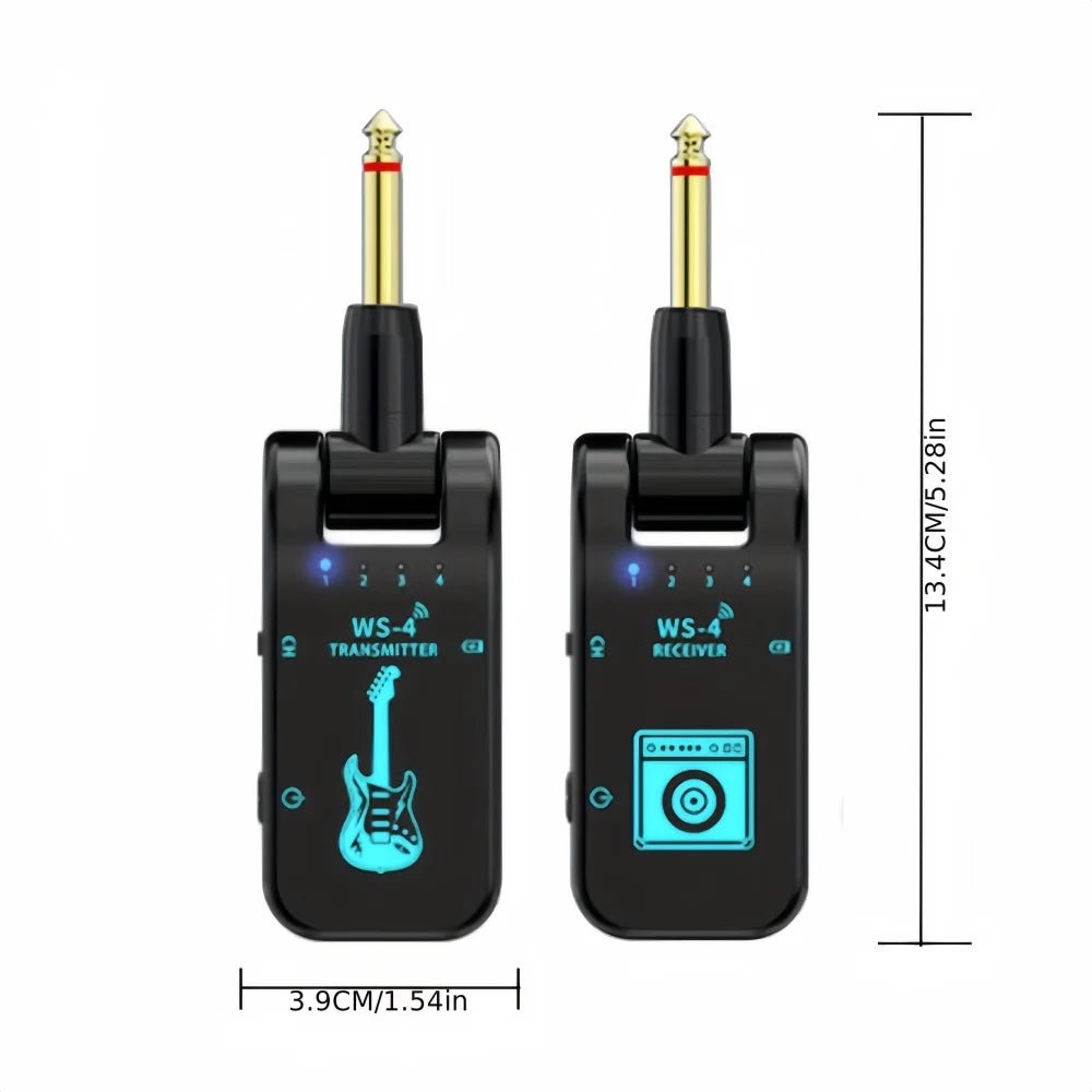 2.4G Wireless Guitar System - Rechargeable Guitar Transmitter & Receiver for Electric Guitar & Bass, Plug & Play, Low Latency - Shubert Online Store