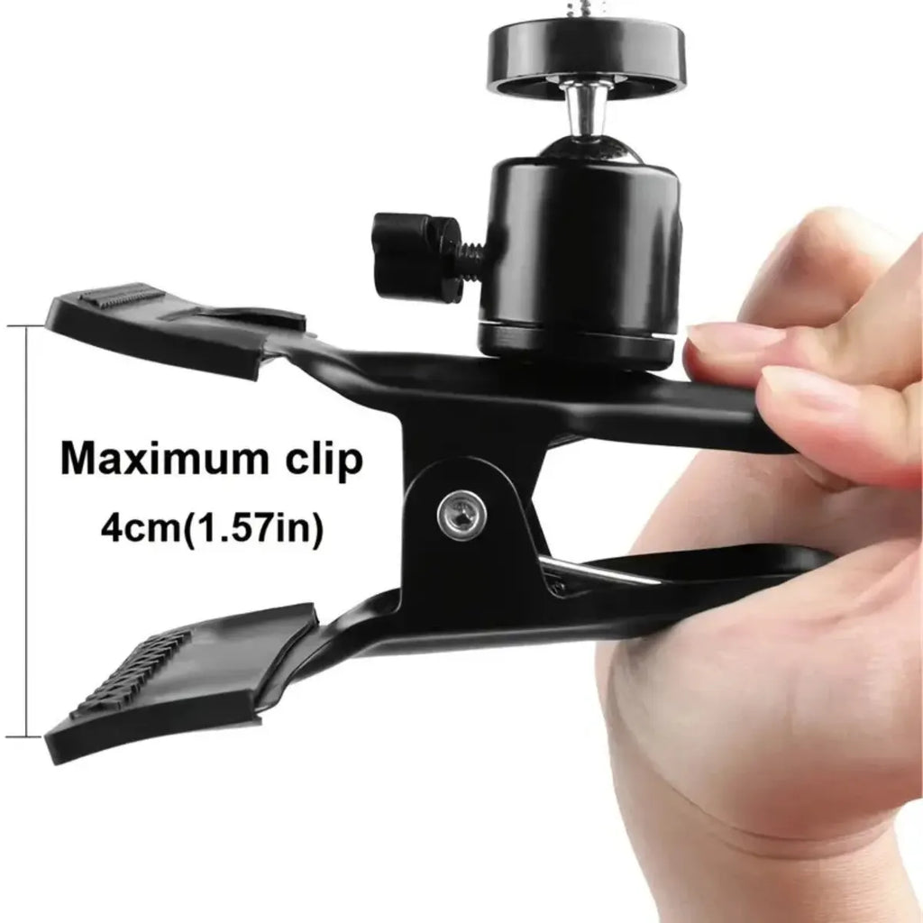 Miwayer Guitar Head Clip Mobile Phone Holder Live Broadcast Bracket Stand Tripod Clip Head