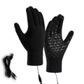 Electric Heated Gloves Touch Screen Outdoor Riding Skiing Mitten USB Heated Gloves Winter Cycling Gloves for Backpacking