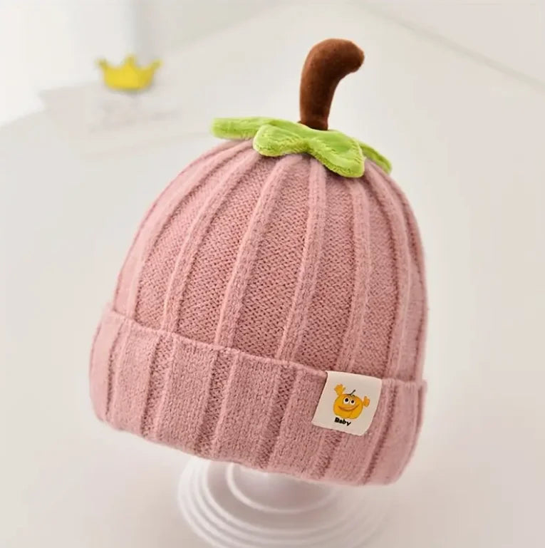 Halloween Baby Pumpkin Hat Infant Kids Pumpkin Beanie Cute Knitted Hat Newborn Beanie Baby Boy Girl 5M-3Y Thanksgiving Cap