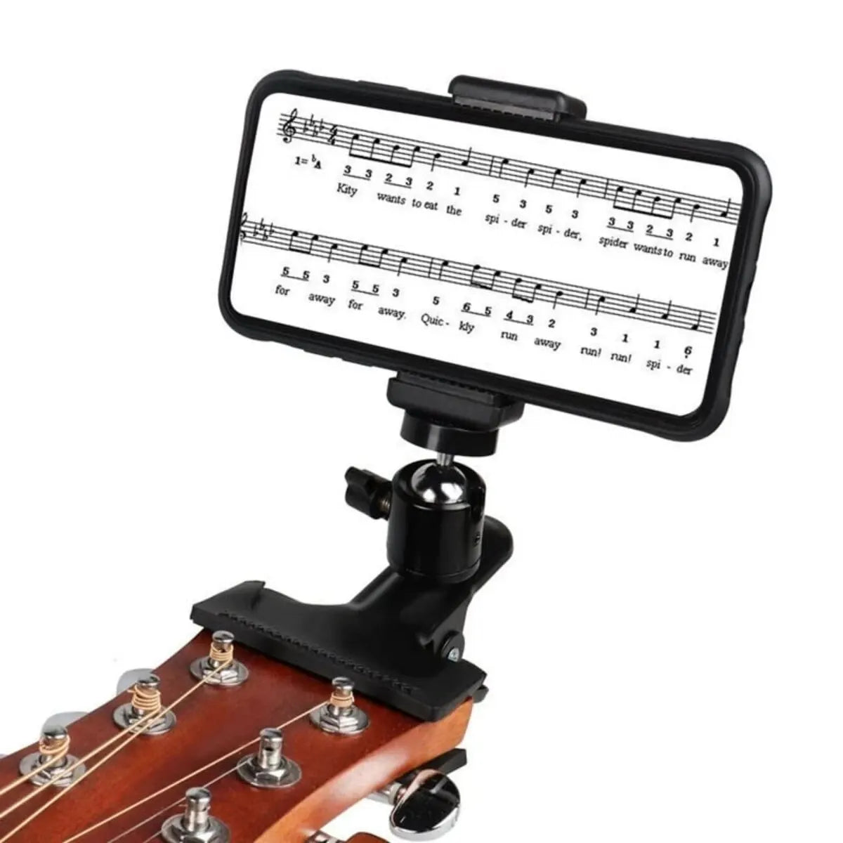 Miwayer Guitar Head Clip Mobile Phone Holder Live Broadcast Bracket Stand Tripod Clip Head
