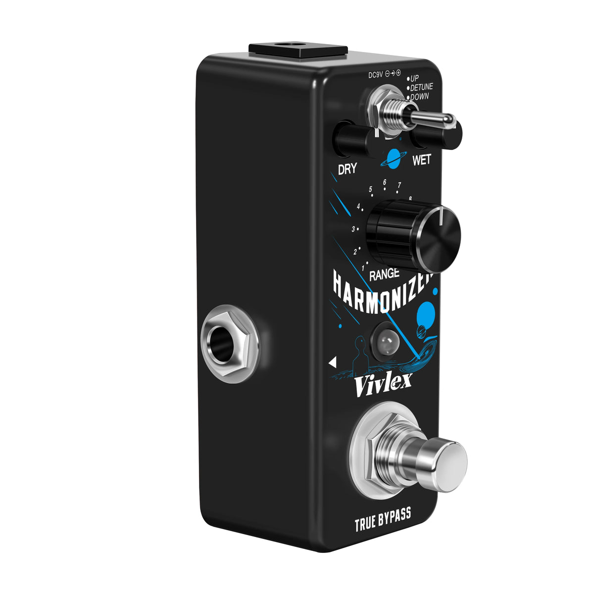 Guitar Harmonizer Effect Pedal Digital Effects Pedals Harmony Pitch Box Shifter Detune For Electric Guitar Bass Mini Size