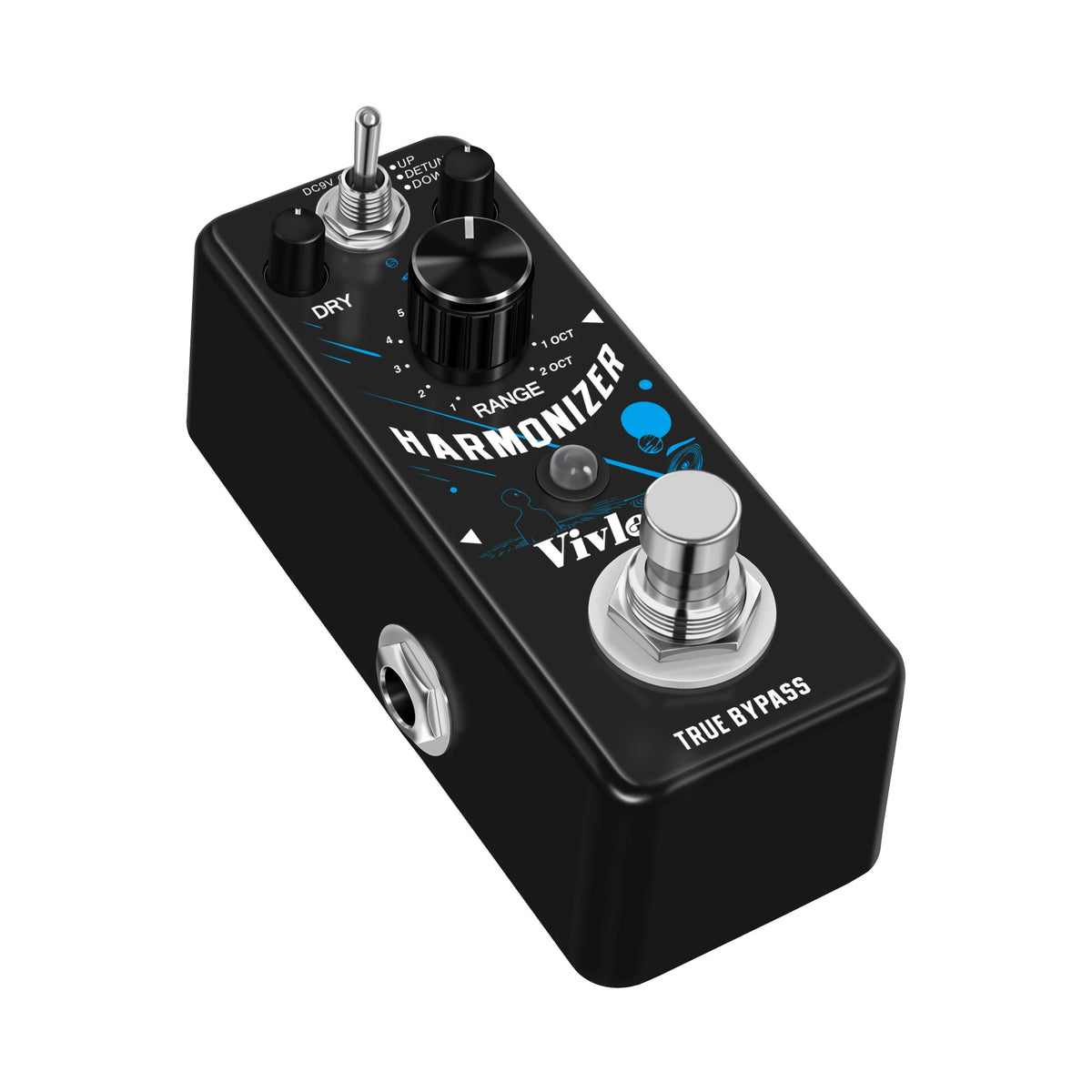 Guitar Harmonizer Effect Pedal Digital Effects Pedals Harmony Pitch Box Shifter Detune For Electric Guitar Bass Mini Size