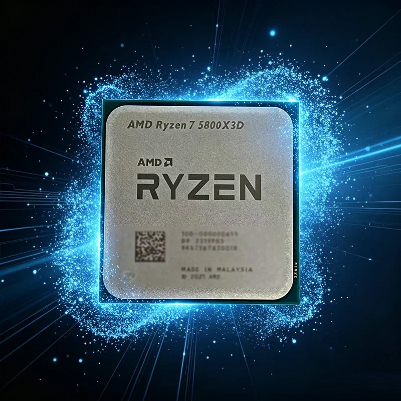 R7 5800X3D-Compatible Gaming Processor — 5000 Series, 5GHz, 8-Core 16-Thread CPU, DDR4 Support, 96MB Cache, 105W TDP, Tray/OEM