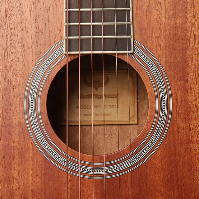 Acoustic Guitar 6String Travel Folk Portable Professional Musical Instrument D3615 D3815 36 38Inch Rosewood Fingerboard - Shubert Online Store