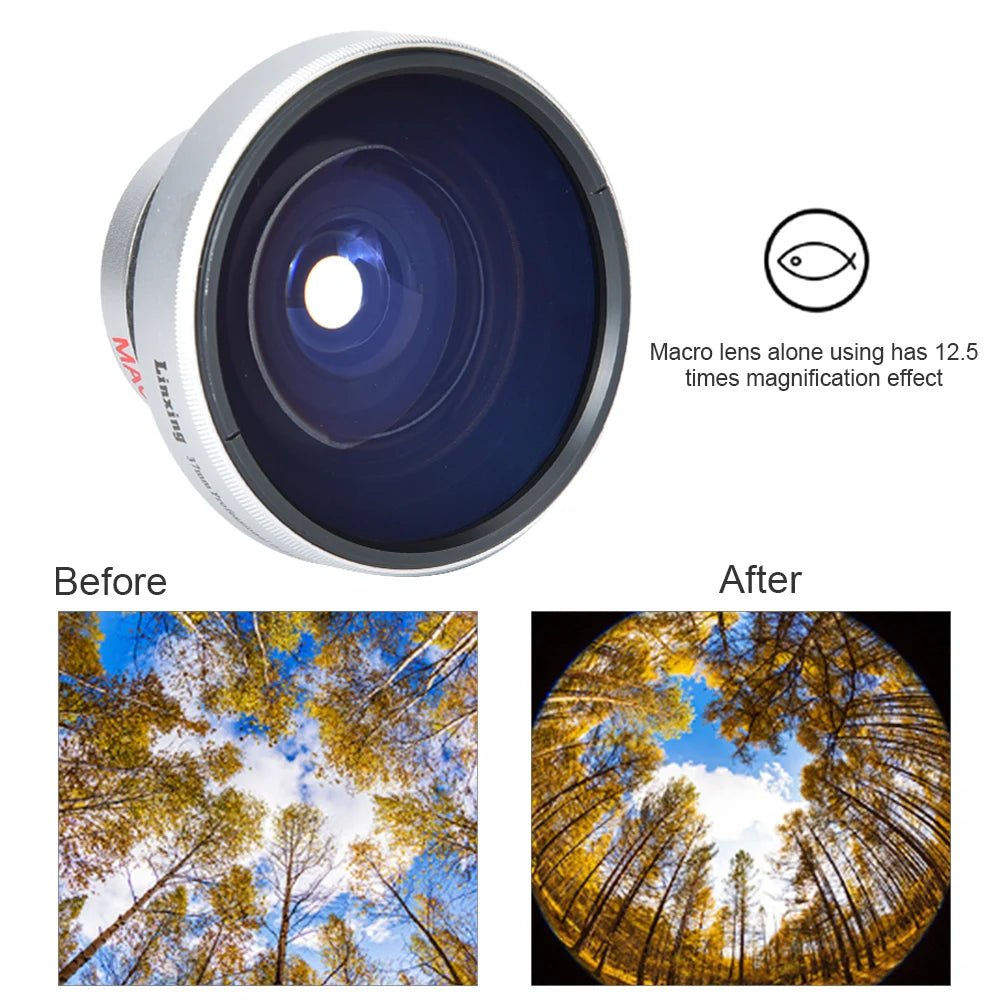 Additional Fisheye Lens Strong Applicability Fisheye Lens Camera Mount Camera Lenses for Camera Accessories Gift Photographer - Shubert Online Store