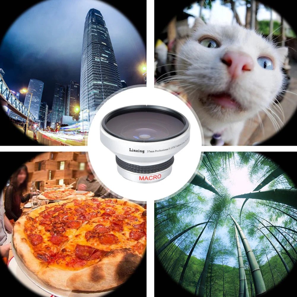 Additional Fisheye Lens Strong Applicability Fisheye Lens Camera Mount Camera Lenses for Camera Accessories Gift Photographer - Shubert Online Store