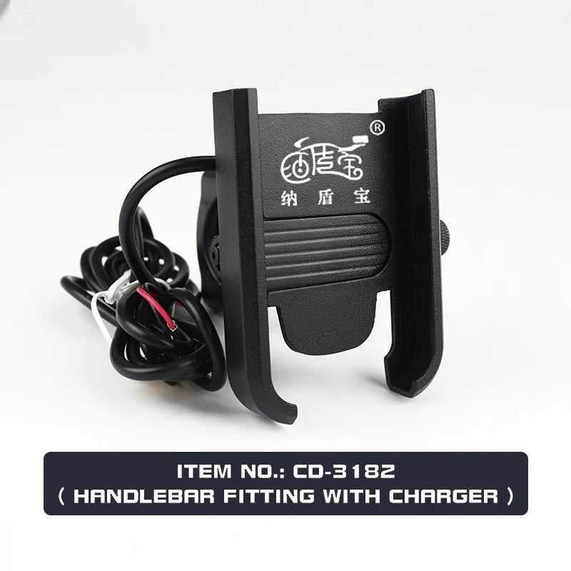 Aluminium Alloy Mobile Phone Holder Bike Motorcycle Cell Phone Holder Motorcycle Holder Phone Charger - Shubert Online Store