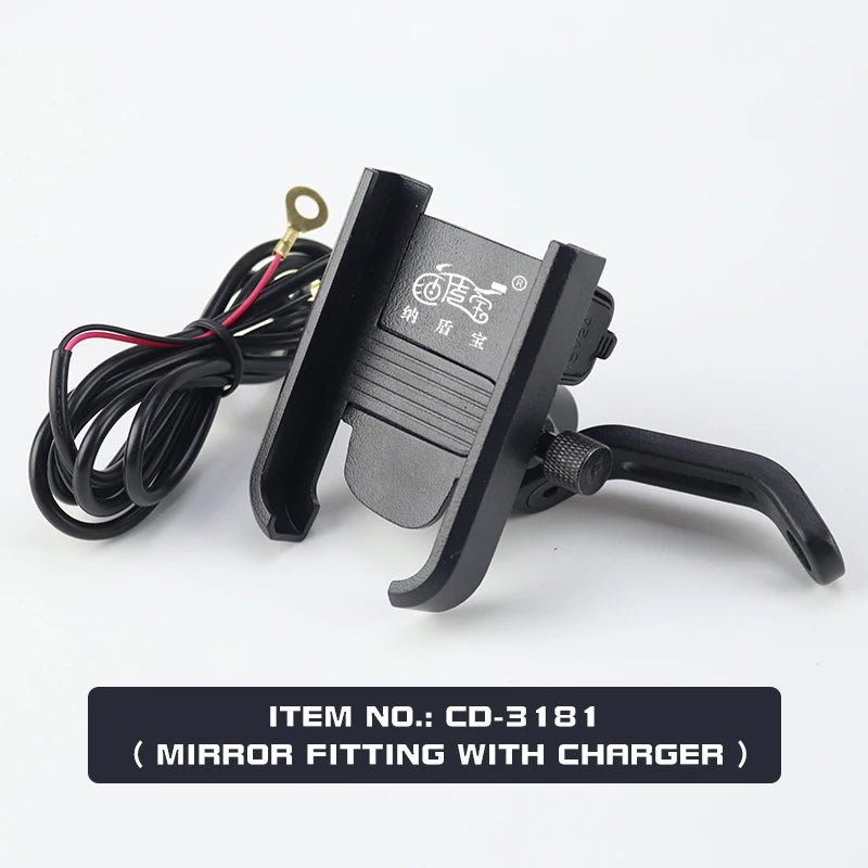 Aluminium Alloy Mobile Phone Holder Bike Motorcycle Cell Phone Holder Motorcycle Holder Phone Charger - Shubert Online Store