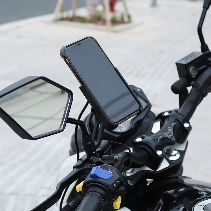 Aluminium Alloy Mobile Phone Holder Bike Motorcycle Cell Phone Holder Motorcycle Holder Phone Charger - Shubert Online Store