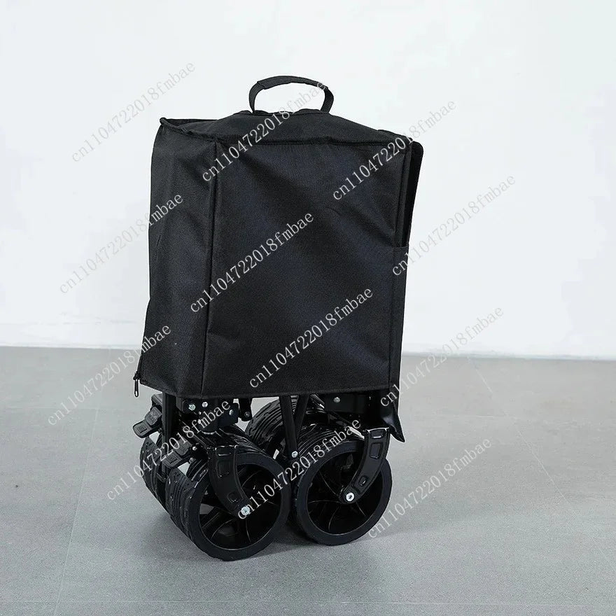 Beach Trolley Car-t Portable 4 Wheels Assembled Collapsible Outdoor Wagon Camping Car-t Wholesale Car-t Folding Wagon - Shubert Online Store