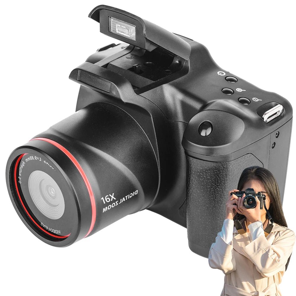 Camcorder 16X Zoom Vlogging Camera with 2.4 Inch LCD Screen Video Recorder for Photography and Video - Shubert Online Store