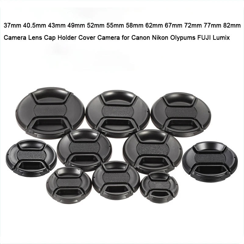 Camera Lens Cap High-quality 49mm 52mm 55mm 58mm 67mm 72mm Snap on Front Lens Cap for Camera - Shubert Online Store