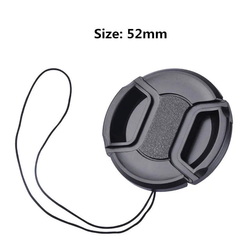 Camera Lens Cap High-quality 49mm 52mm 55mm 58mm 67mm 72mm Snap on Front Lens Cap for Camera - Shubert Online Store