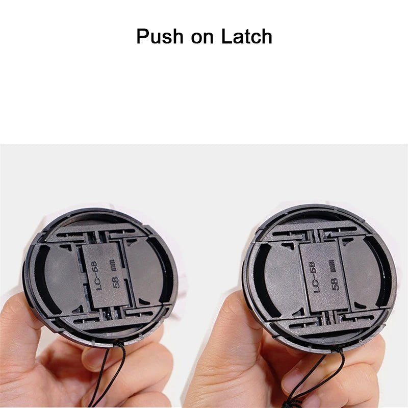 Camera Lens Cap High-quality 49mm 52mm 55mm 58mm 67mm 72mm Snap on Front Lens Cap for Camera - Shubert Online Store