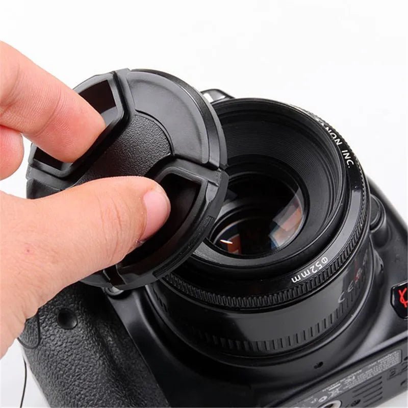 Camera Lens Cap High-quality 49mm 52mm 55mm 58mm 67mm 72mm Snap on Front Lens Cap for Camera - Shubert Online Store