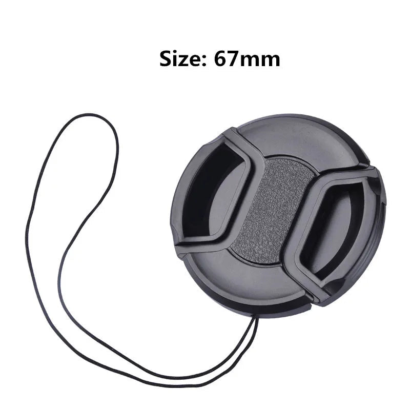 Camera Lens Cap High-quality 49mm 52mm 55mm 58mm 67mm 72mm Snap on Front Lens Cap for Camera - Shubert Online Store