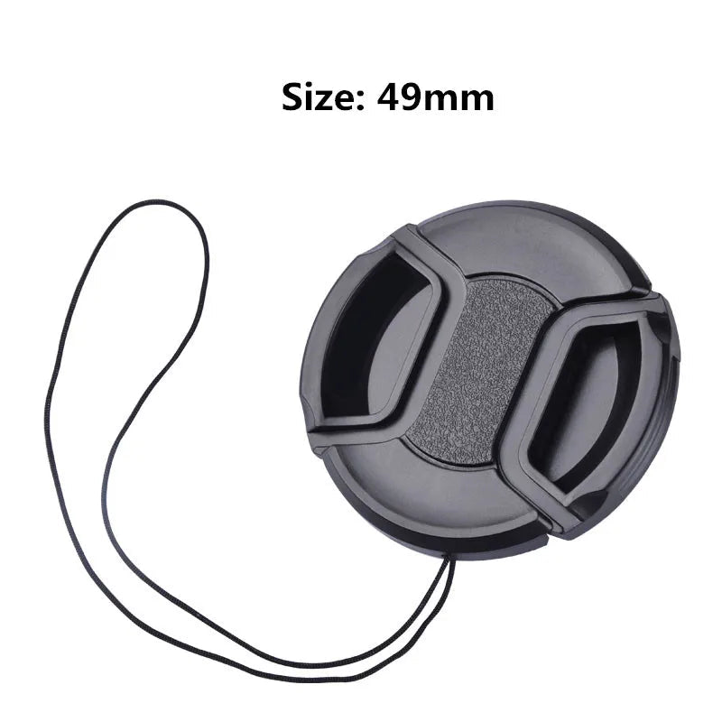Camera Lens Cap High-quality 49mm 52mm 55mm 58mm 67mm 72mm Snap on Front Lens Cap for Camera - Shubert Online Store