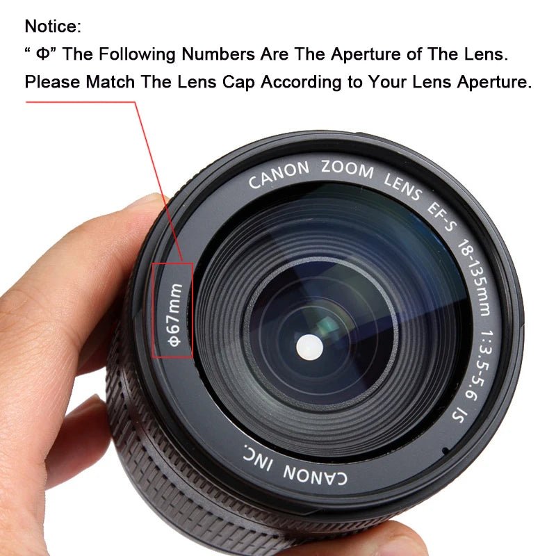 Camera Lens Cap High-quality 49mm 52mm 55mm 58mm 67mm 72mm Snap on Front Lens Cap for Camera - Shubert Online Store