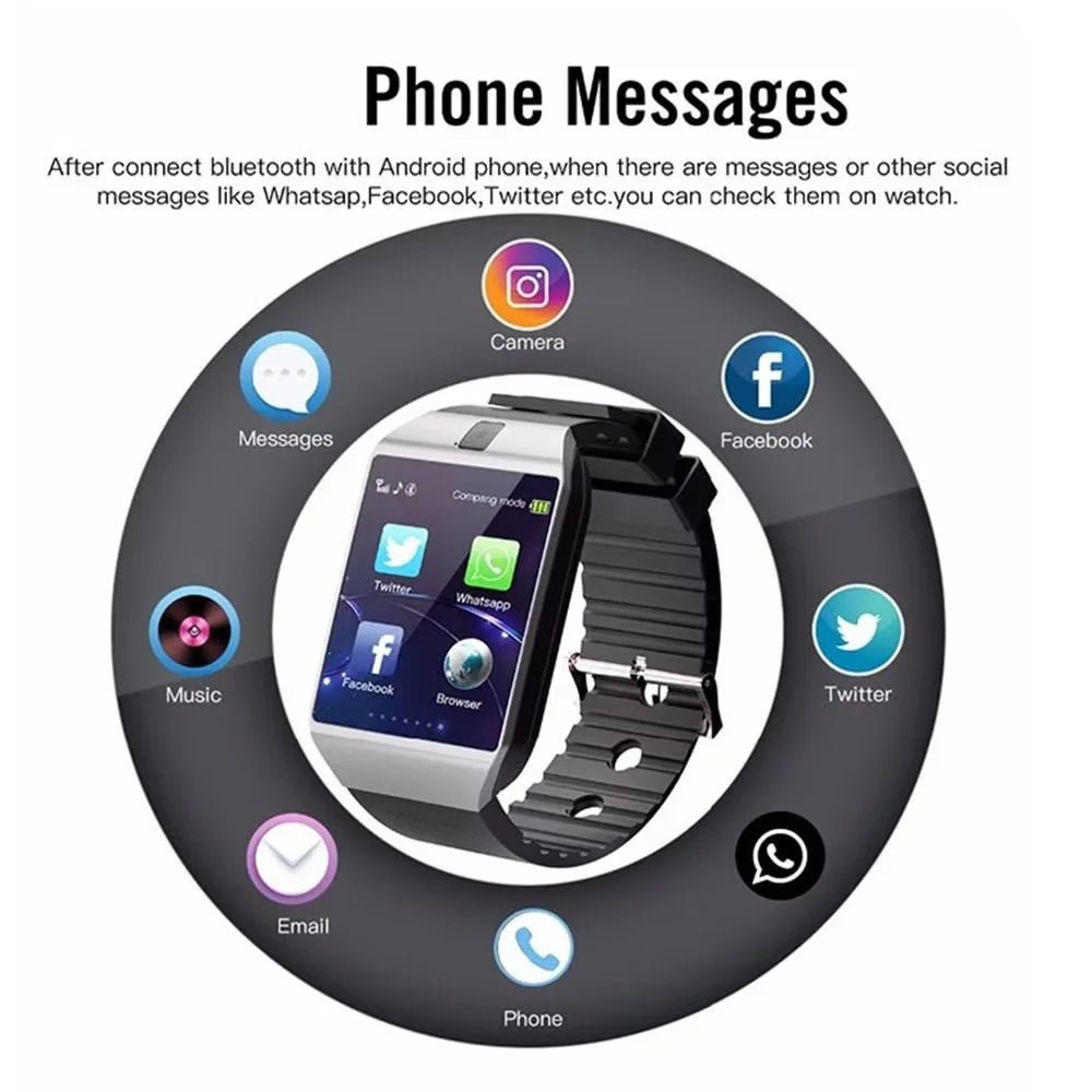 DZO9 Cheapest Relog Inteligente Smart Watch DZ09 with Sim Card Support Smartwatch Android Smart Bracelet Android - Shubert Online Store
