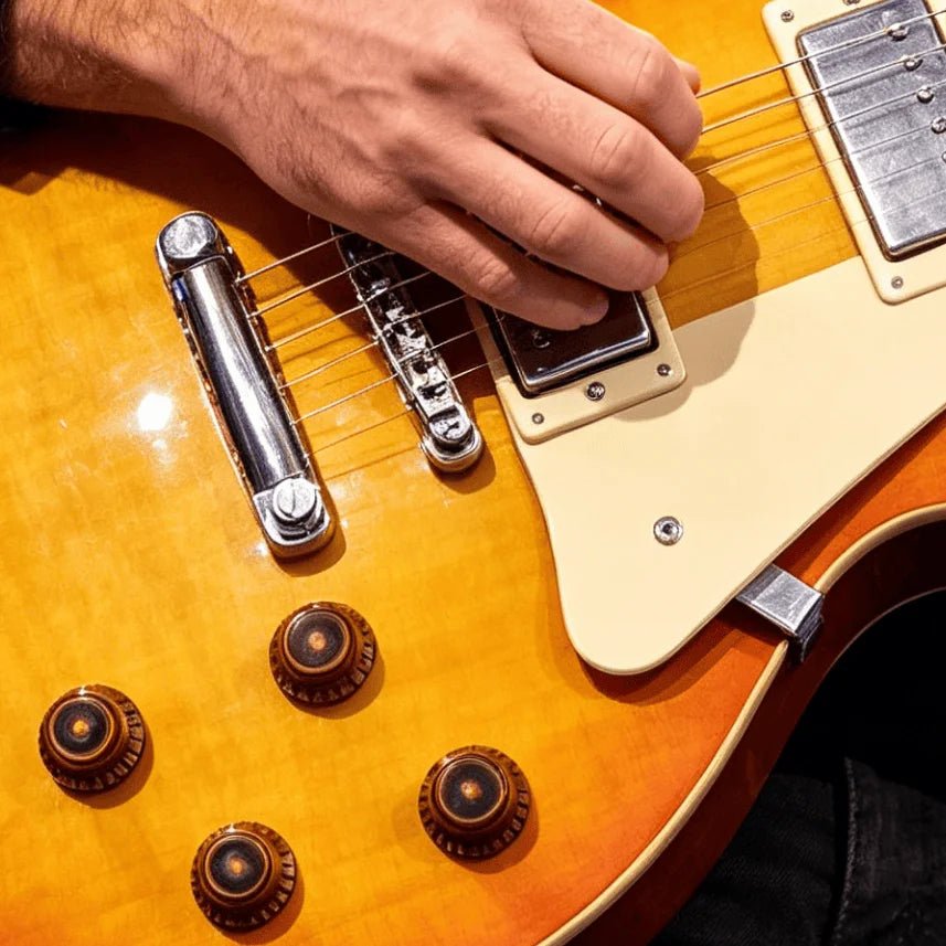 Electric Guitar, 39-inch, 6-string, dual-pickup, yellow finish, rosewood fingerboard, mahogany body, ch - Shubert Online Store