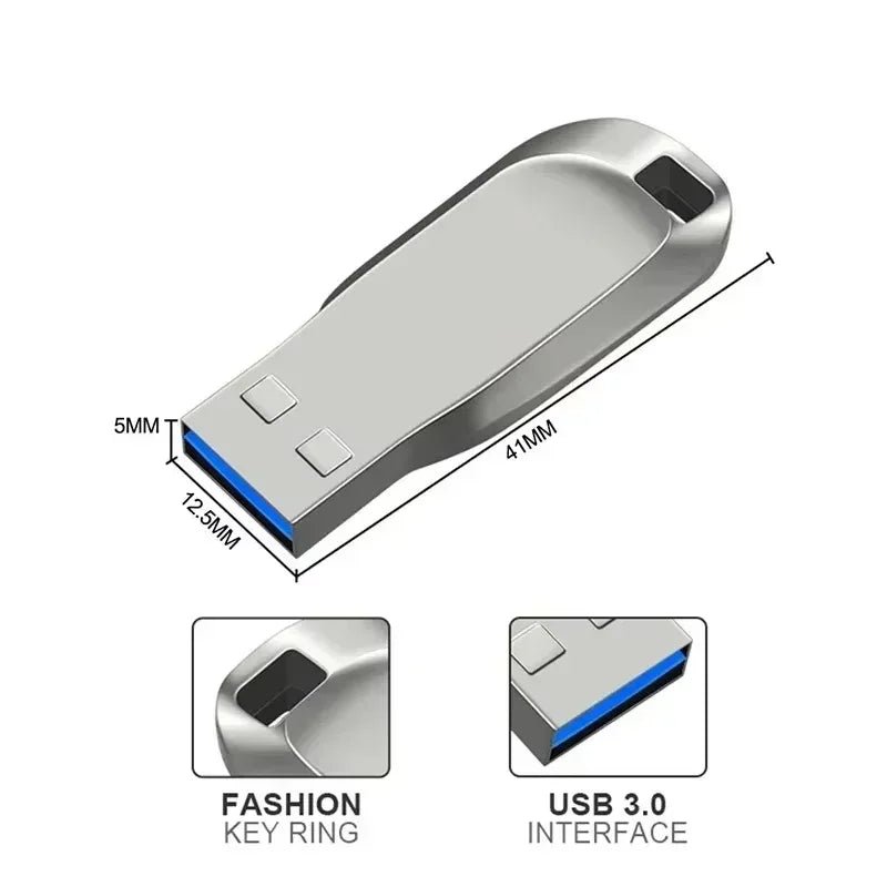 Flash Drive 2TB USB 3.2 Mini High Speed Metal Pendrive 1TB Stick Portable Drive Waterproof Memoria Storage U Disk 2026 - Shubert Online Store