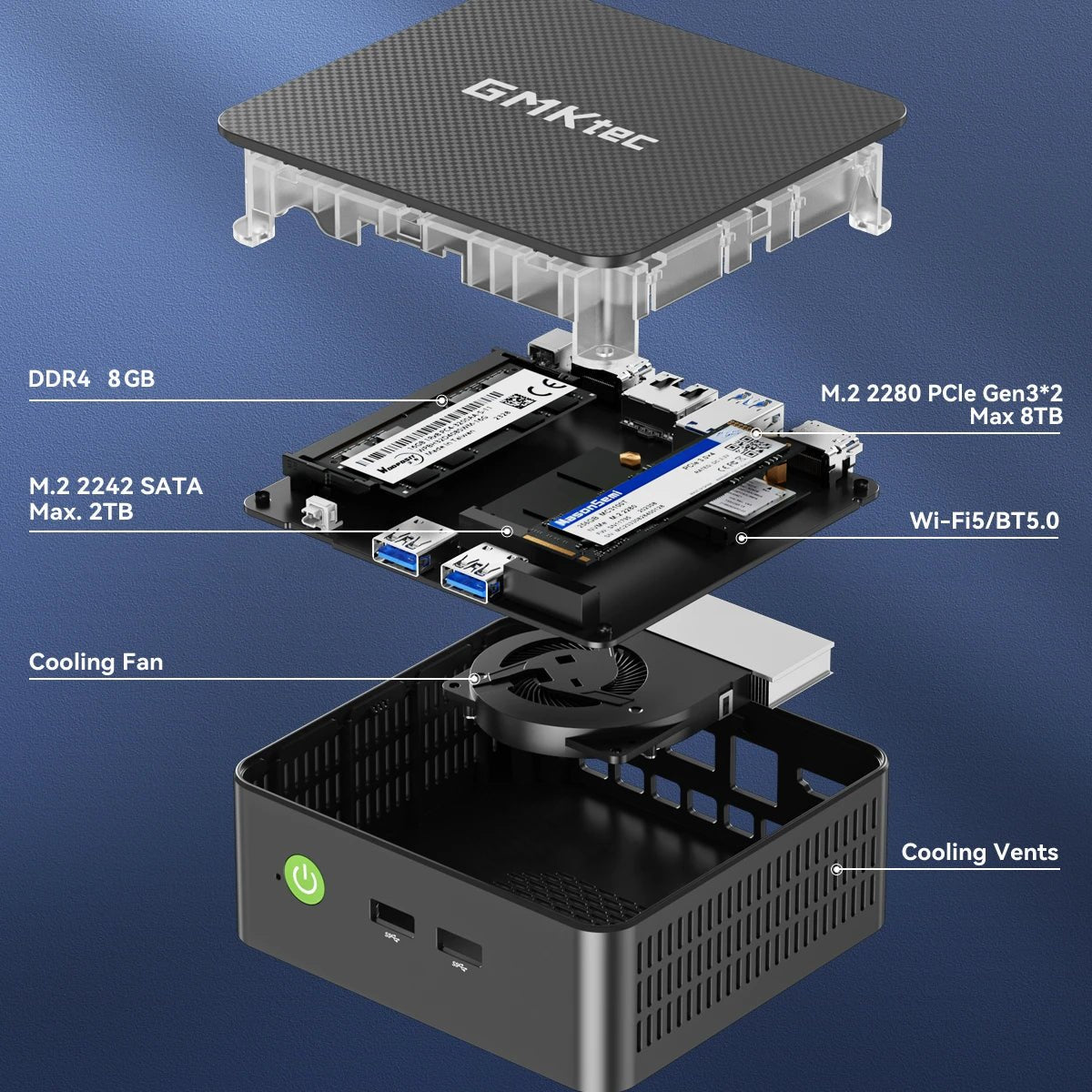 GMKtec G3S Mini PC – Intel Alder Lake N95, 8GB RAM, 256GB SSD, Windows 11 Pro - Shubert Online Store