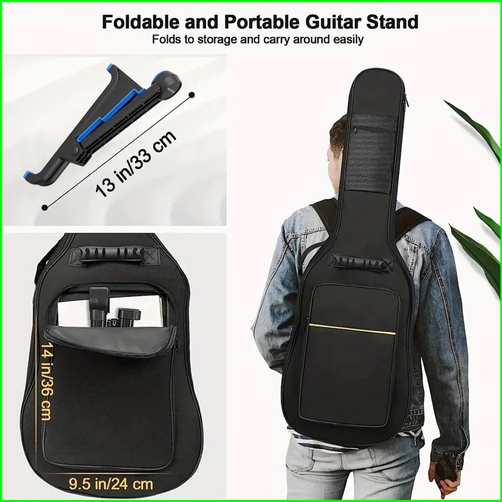 Guitar Stand - A Frame Foldable Floor Universal ABS for Acoustic Classical Guitar Electric Bass Guitars Banjo Ukulele Portable - Shubert Online Store