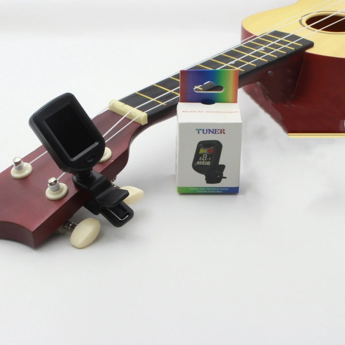 Guitar Tuner For All Instruments Clip on Electronic Tuner for Guitar Bass Ukulele Violin Mandolin Banjo - Shubert Online Store
