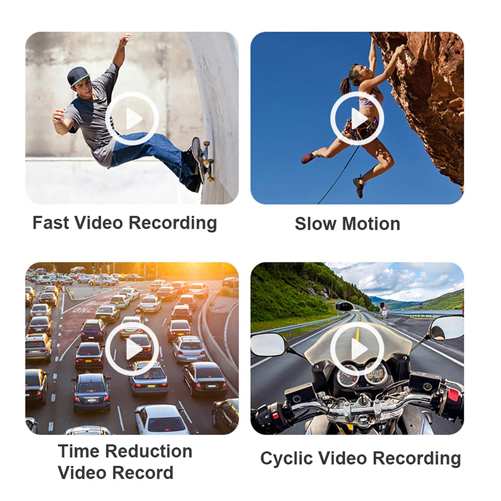 Head Mounted Camera 4K 30FPS Anti Shake and 120° Wide Angle Lens Video Camera wearable video camera 4k - Shubert Online Store