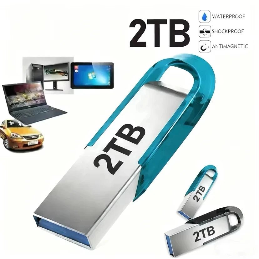 High Speed Pendrive USB Flash Drive Metal U Disk 2TB Type-C Memory Stick 512GB Waterproof Storage - Shubert Online Store