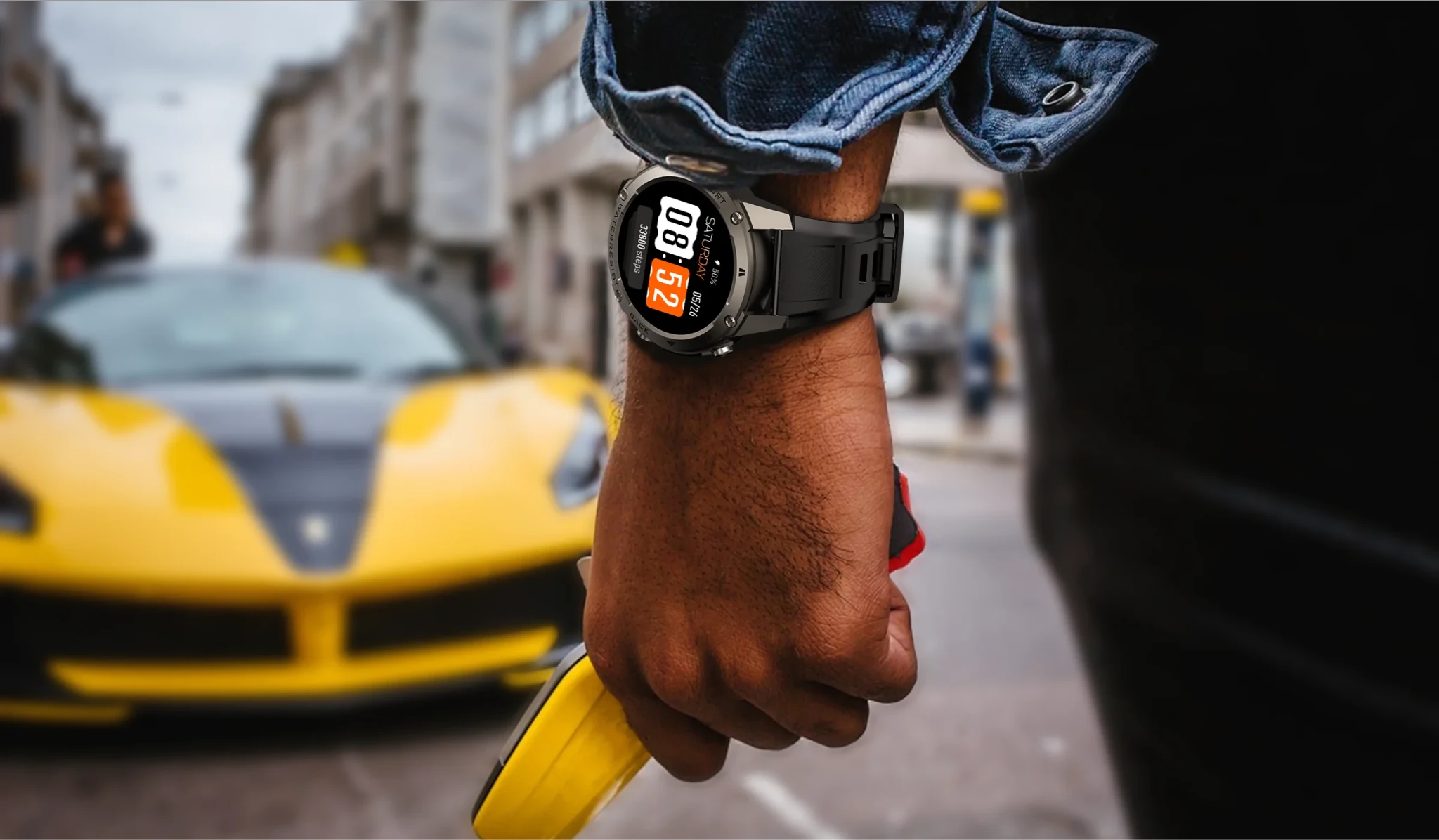 Hot Selling 5ATM Waterproof Sport Smartwatch for Men BT Call HR Spo2 Monitor L1+L5 GPS Smart Fitness Watches Steps Calories - Shubert Online Store