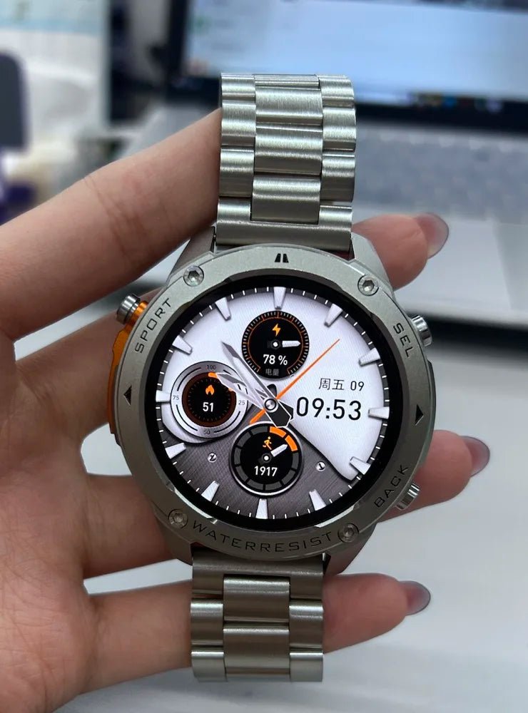 Hot Selling 5ATM Waterproof Sport Smartwatch for Men BT Call HR Spo2 Monitor L1+L5 GPS Smart Fitness Watches Steps Calories - Shubert Online Store
