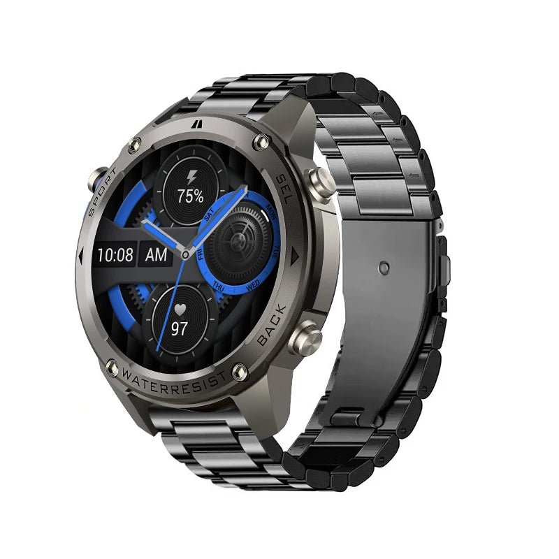 Hot Selling 5ATM Waterproof Sport Smartwatch for Men BT Call HR Spo2 Monitor L1+L5 GPS Smart Fitness Watches Steps Calories - Shubert Online Store