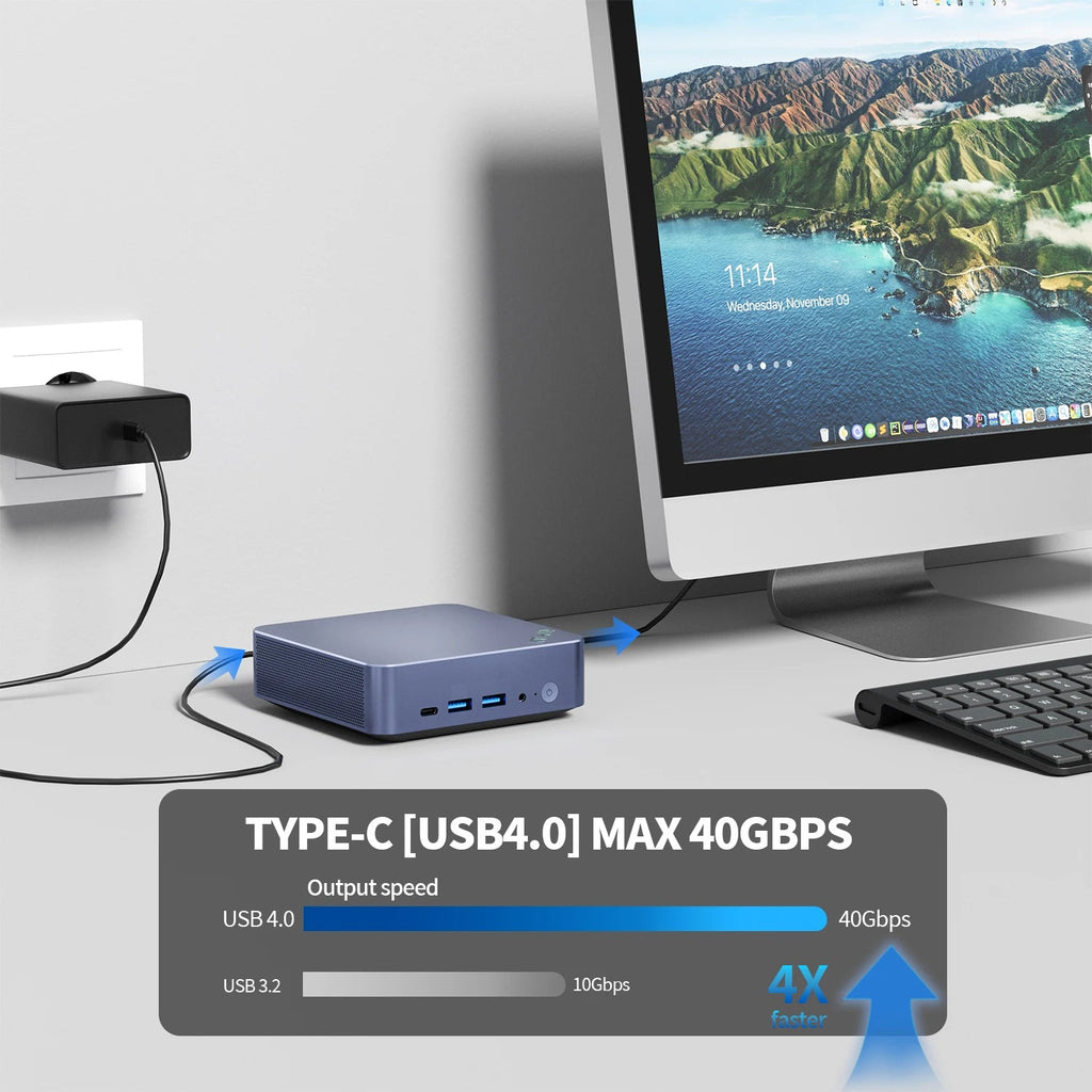 Intel Core i5 Mini PC – 16GB DDR5, PCIe SSD, WiFi 6 & USB4 - Shubert Online Store
