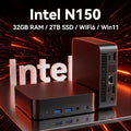 Intel N150 Mini PC – Windows 11 Pro, 32GB RAM, 512GB/1TB/2TB SSD, WiFi 5 - Shubert Online Store