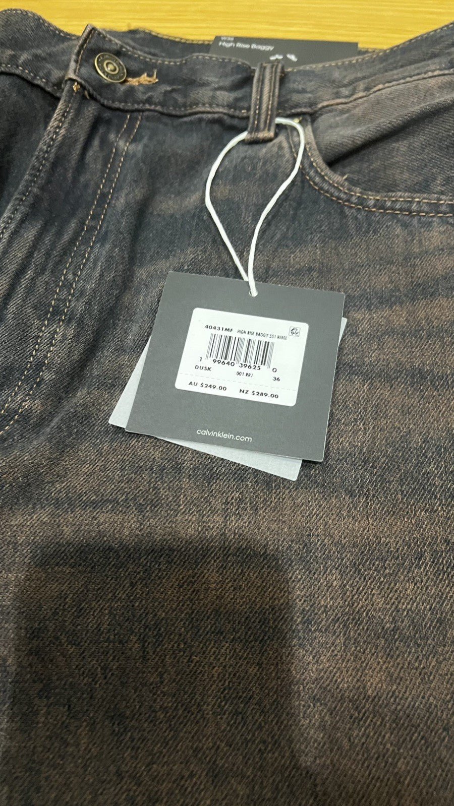 Jungkook x Calvin Klein High Rise Baggy Jeans - Shubert Online Store