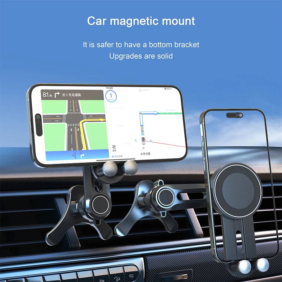 Magnetic Phone Mount for Car Compatible for Magsafe Car Mount, Not Blocking Air Vent, Strengthen Magnetic Car Phone Holder - Shubert Online Store