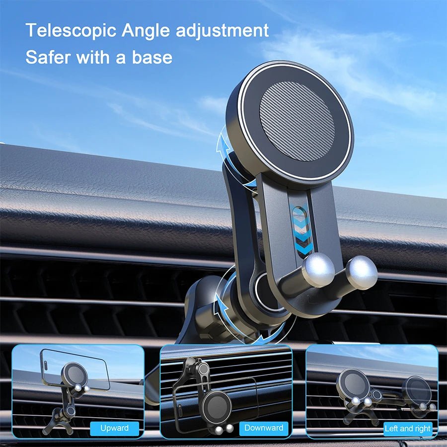 Magnetic Phone Mount for Car Compatible for Magsafe Car Mount, Not Blocking Air Vent, Strengthen Magnetic Car Phone Holder - Shubert Online Store