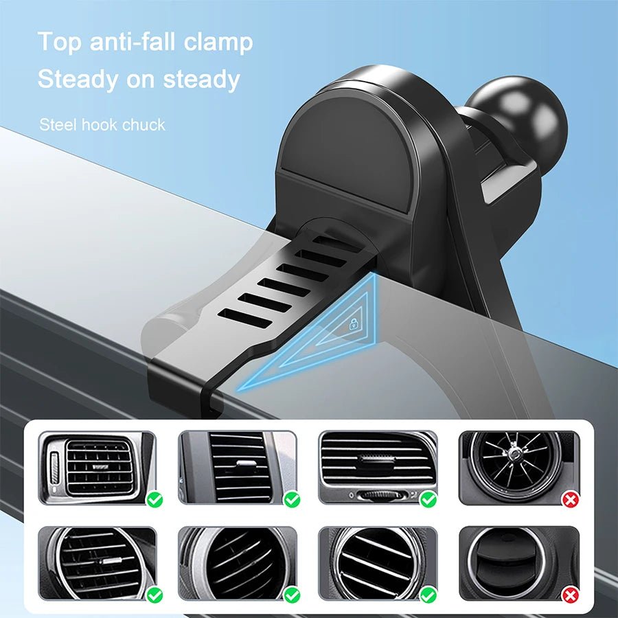 Magnetic Phone Mount for Car Compatible for Magsafe Car Mount, Not Blocking Air Vent, Strengthen Magnetic Car Phone Holder - Shubert Online Store