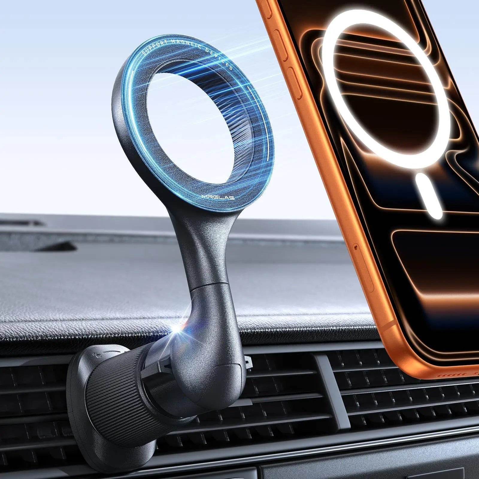 MagSafe Car Phone Mount – 360° Rotating Magnetic Air Vent Holder - Shubert Online Store