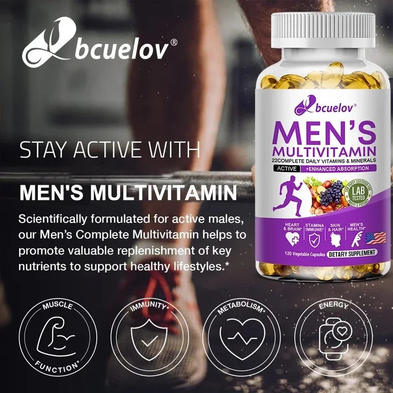 Men's multivitamin - contains a variety of vitamins and minerals, daily nutrition, maintain good health and enhance immunity - Shubert Online Store