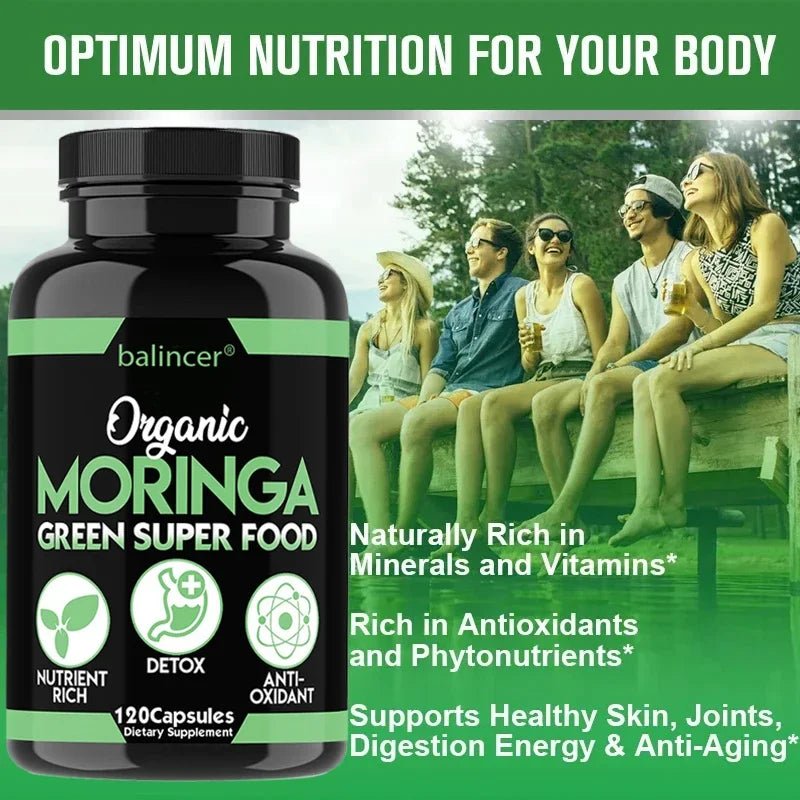Moringa Capsules - Helps with Healthy Circulation of The Eyes, Brain and Digestive System, Fights Fatigue, and Improves Immunity - Shubert Online Store