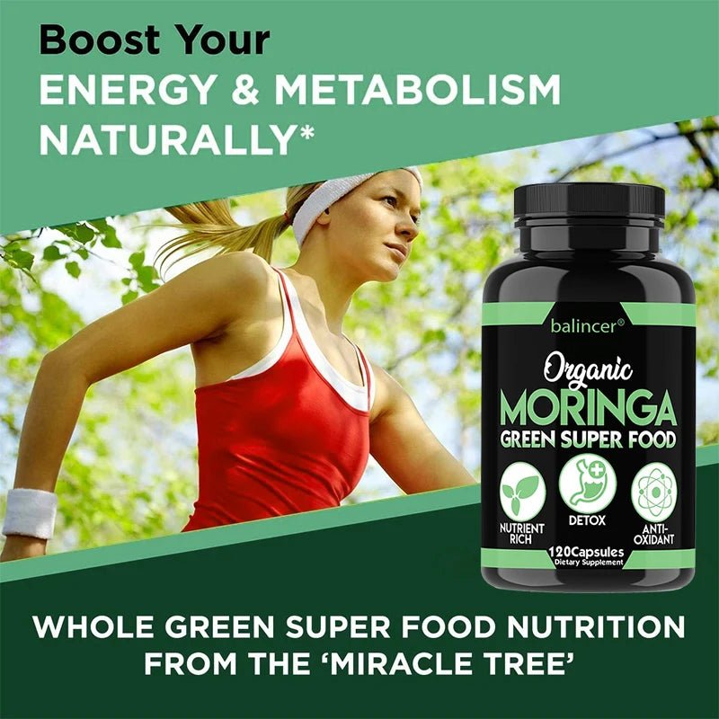 Moringa Capsules - Helps with Healthy Circulation of The Eyes, Brain and Digestive System, Fights Fatigue, and Improves Immunity - Shubert Online Store
