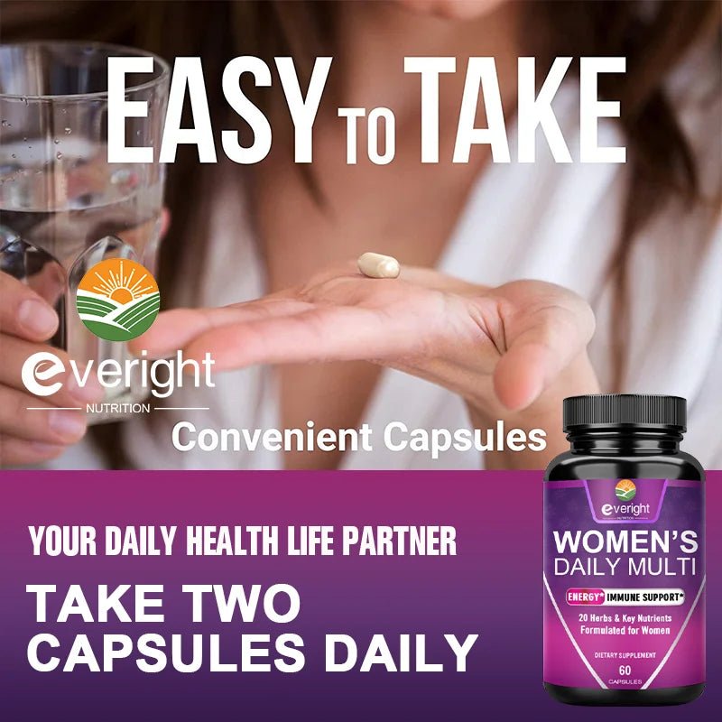 Multivitamin for Women: Supports Joints, Skin, Nails with Magnesium, Biotin, Calcium, Zinc, Selenium - Shubert Online Store