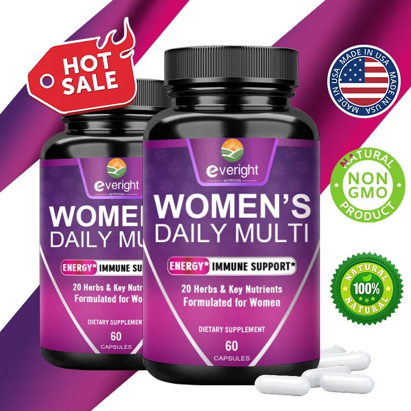 Multivitamin for Women: Supports Joints, Skin, Nails with Magnesium, Biotin, Calcium, Zinc, Selenium - Shubert Online Store