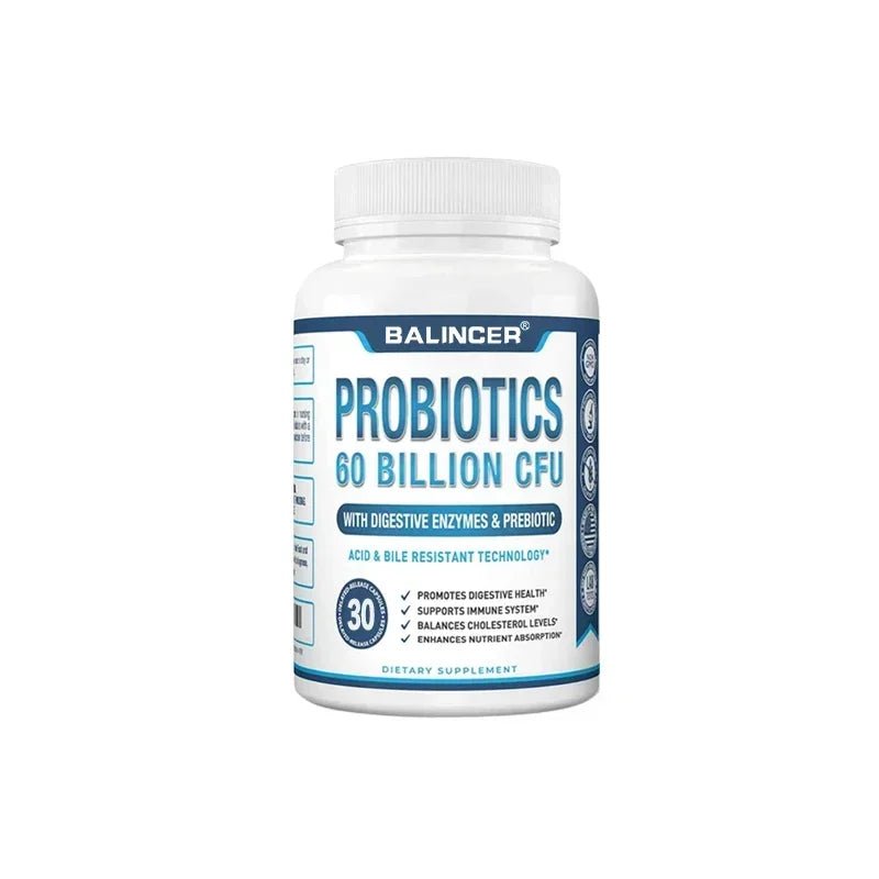Probiotic + Prebiotic Supplements - Contains Digestive Enzymes To Support Digestive Health and The Immune System - Shubert Online Store